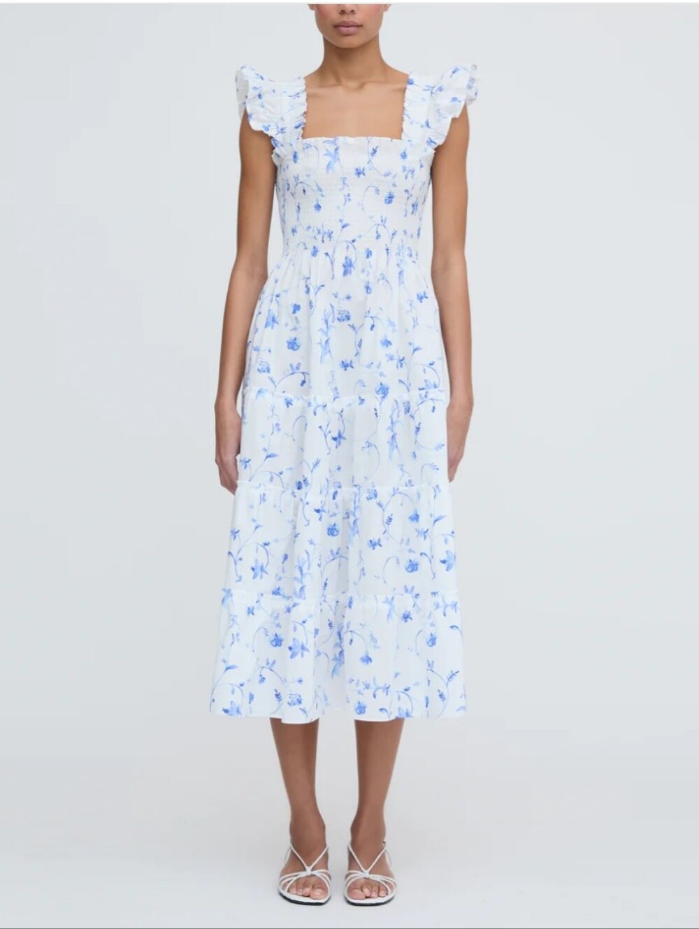 Hill House Ellie Nap Dress - Blue Botanical - XS